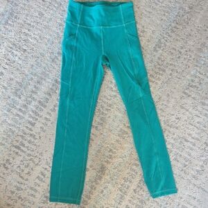 lululemon athletica Teal High-Rise Youth Leggings